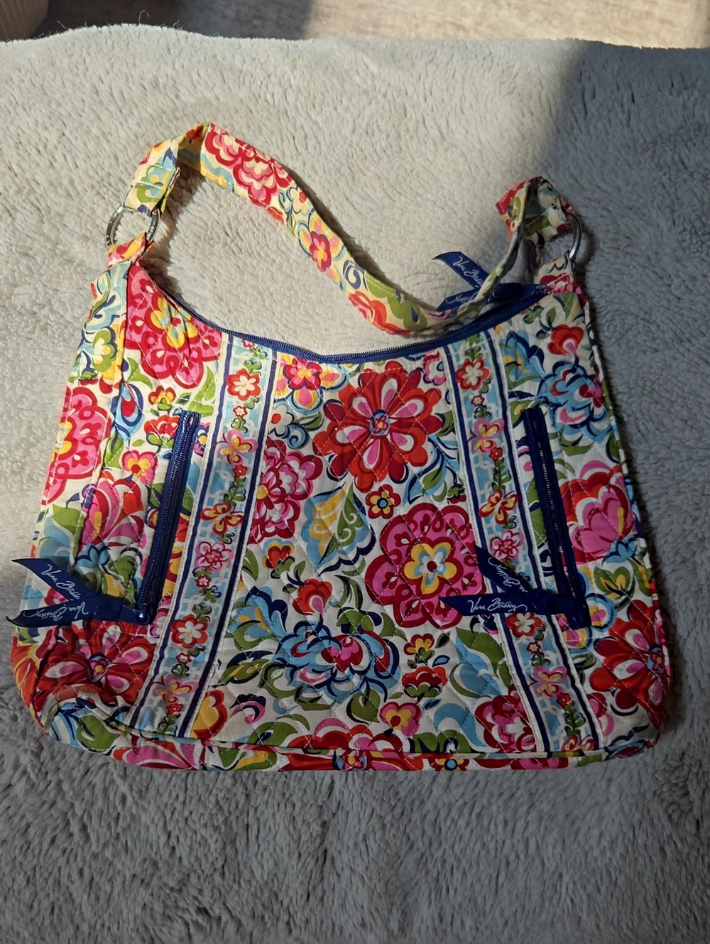 Vera Bradley Multi-Color Floral Quilted Shoulder Bag